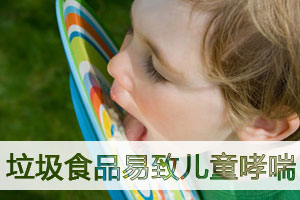 垃圾食品易导致儿童患哮喘