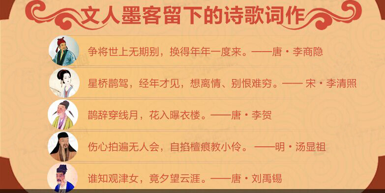 图说七夕情人节 